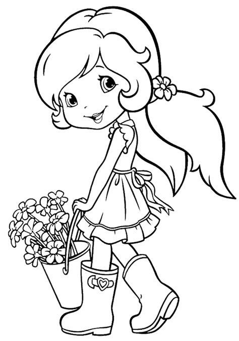 Шарлотта Земляничка раскраска Апельсинка