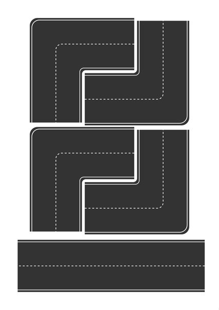 Дорога для машинок для печати
