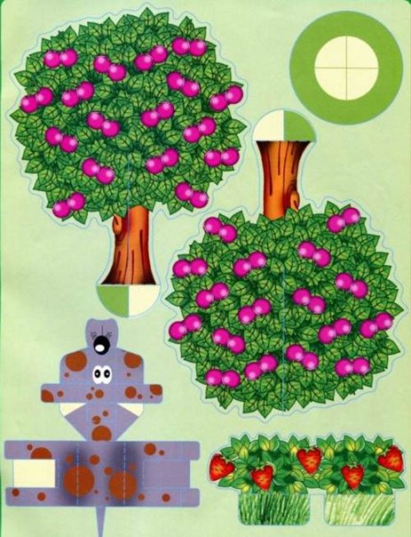 Развертки деревьев для макета