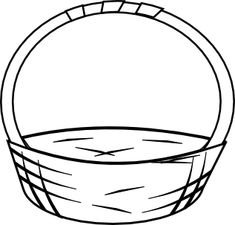 Трафарет корзинки