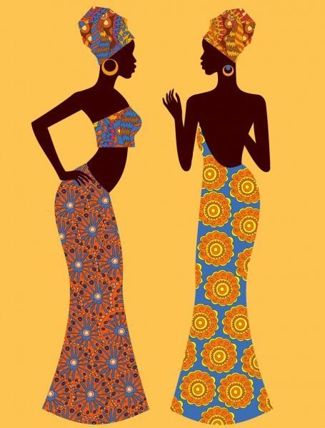 Трафарет африканские мотивы