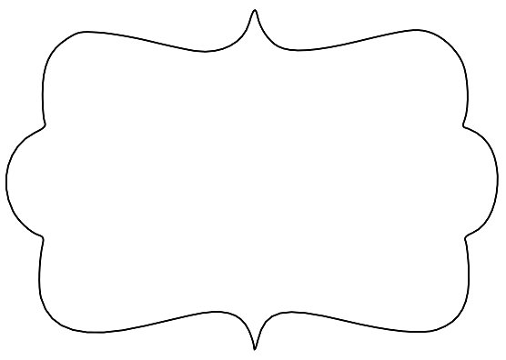 Рамка для пряника трафарет