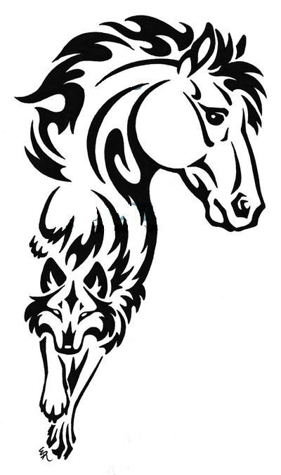 Тату лошадь эскизы