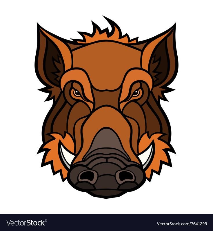 Маска кабана для детей