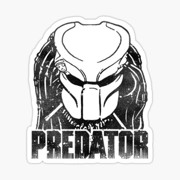 Хищник трафарет