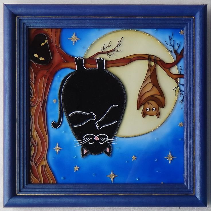 Витраж кошка