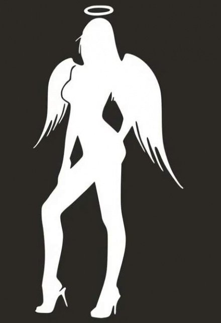 Наклейка девушка