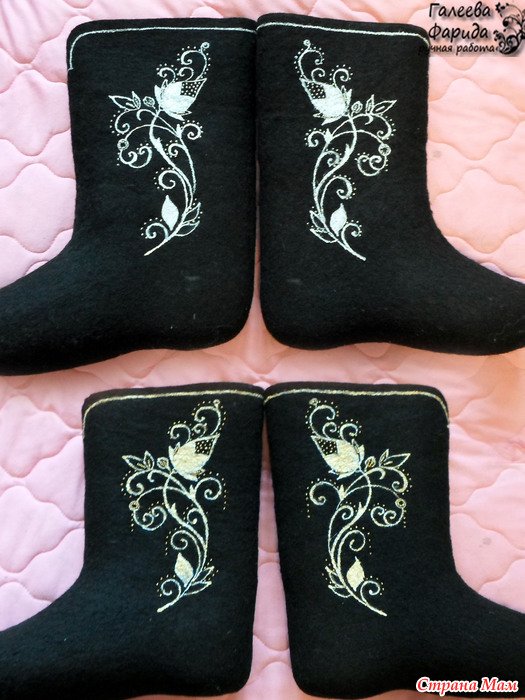 Роспись валенков