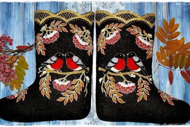 Расписные валенки