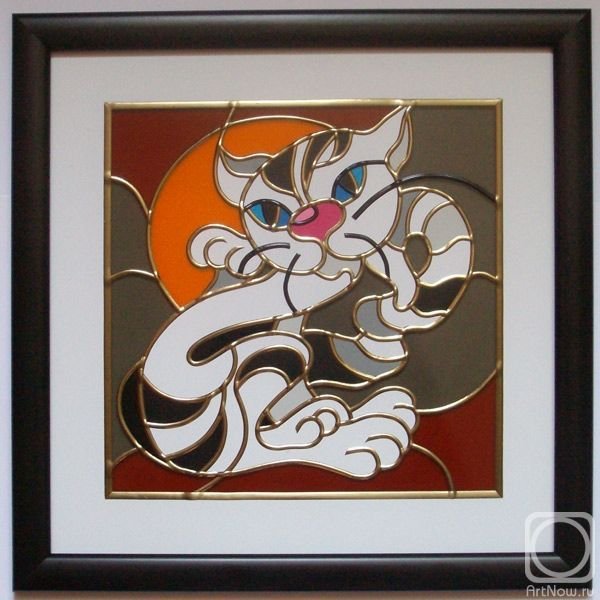 Витраж котик