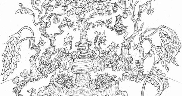 Лукоморье раскраска