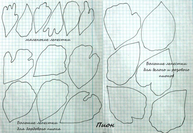 Выкройки цветов