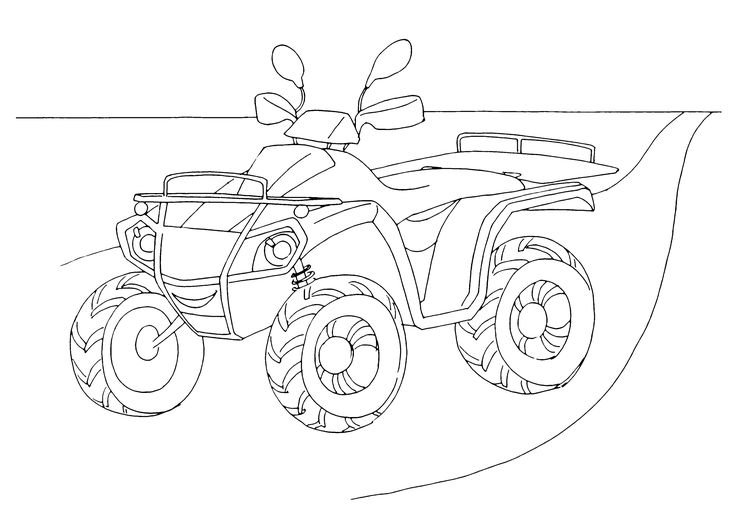 Раскраски для мальчиков квадроциклы