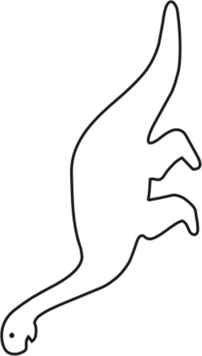 Трафарет динозавры