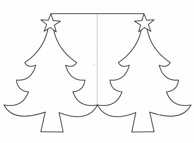 Трафарет "елка"