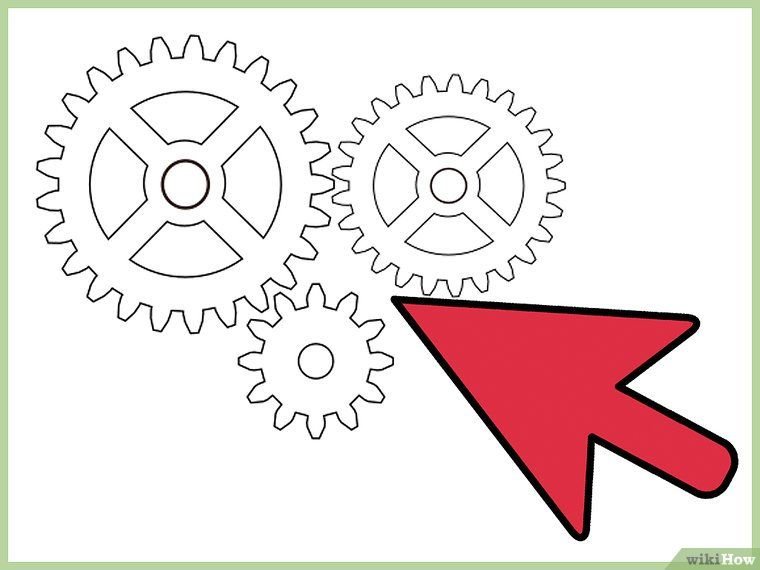 Трафарет "шестеренки"