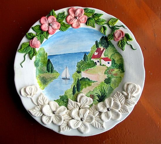 Декоративное панно тарелки