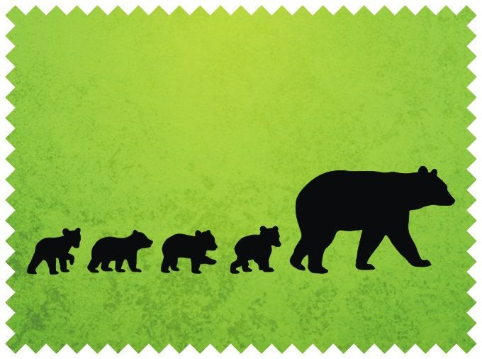 Силуэт медведя
