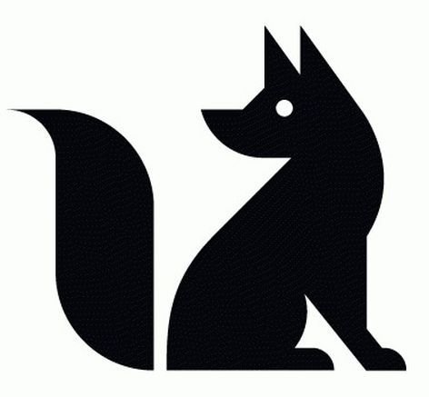 Лиса трафарет