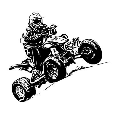 АТВ квадрик наклейка