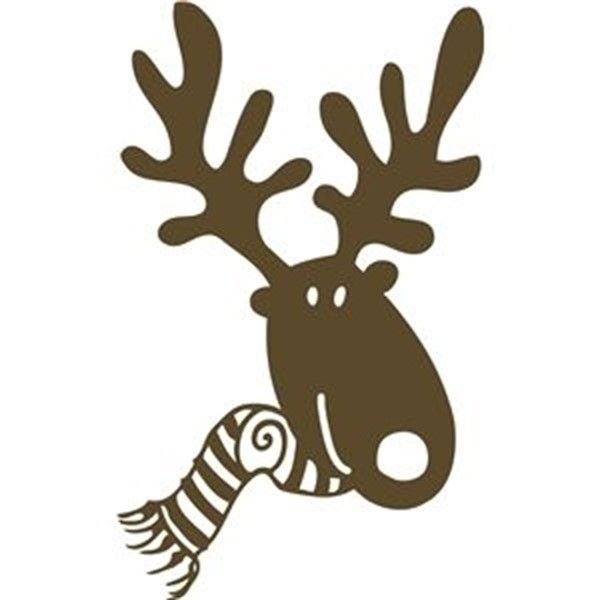 Трафареты на окна новогодние олени