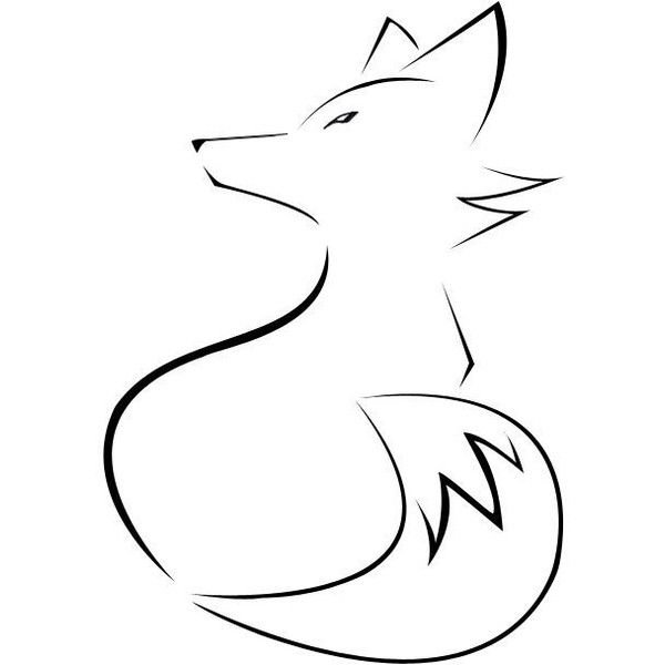 Лисичка силуэт
