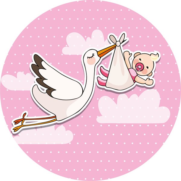 С рождением Дочки Аист