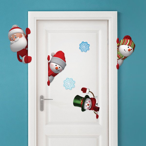 Новогоднее украшение на дверь