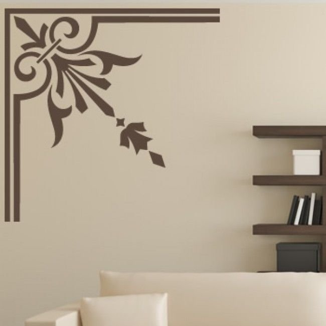 Угловые наклейки на стену