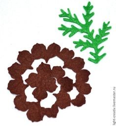 Шишка из фетра выкройка