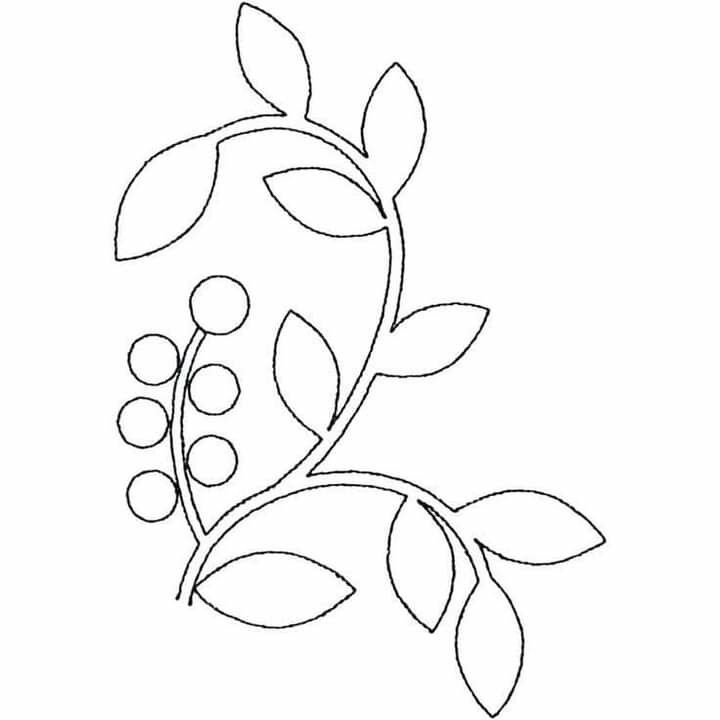 Трафареты веточки