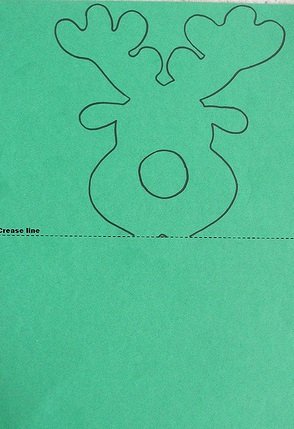 Олени Чупа Чупс трафарет