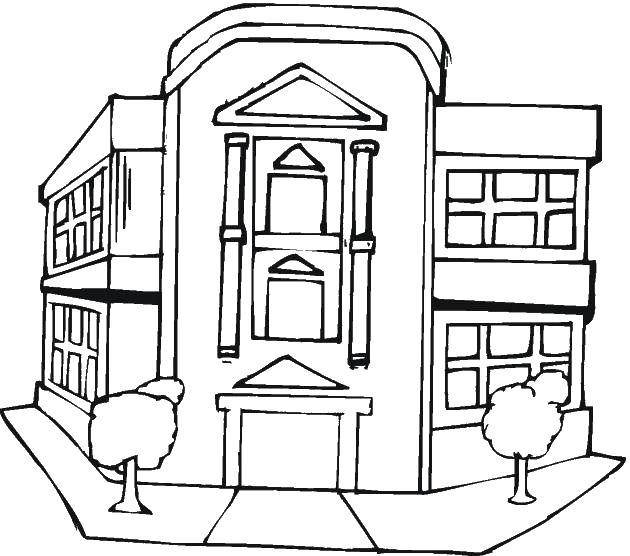 Здание рисунок