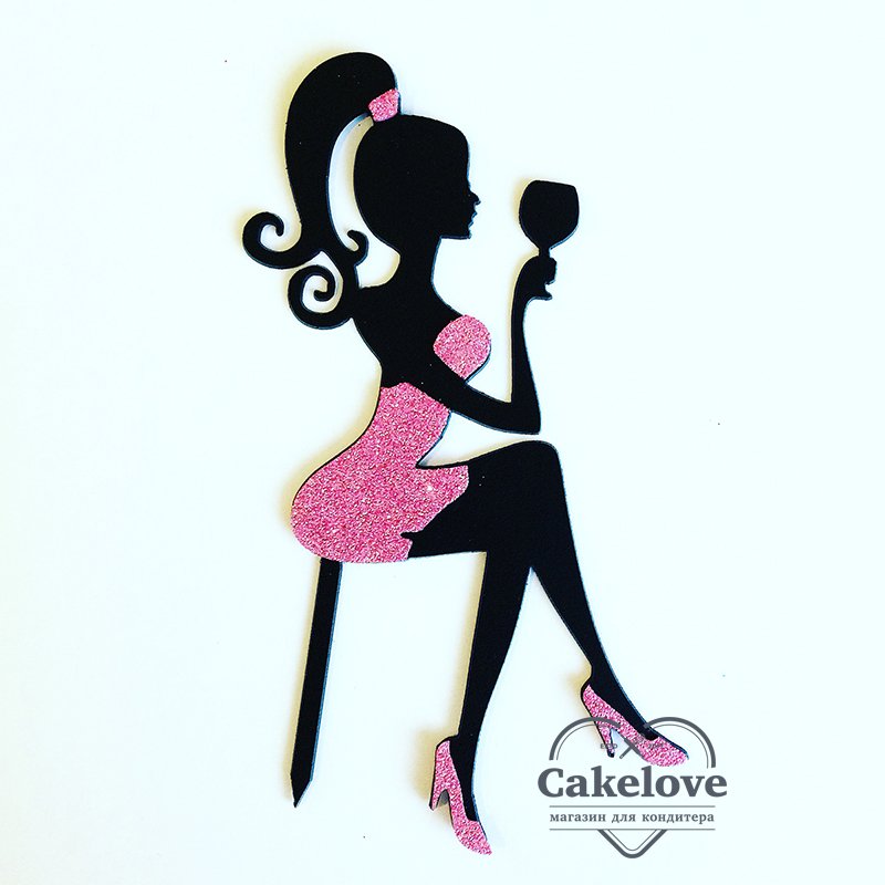 Топпер девушка в платье