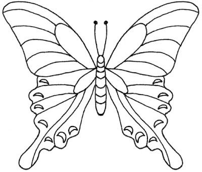 Трафарет бабочки для вышивки