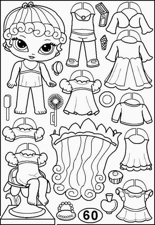 Кукла кукол ЛОЛ С одеждой вырезалки