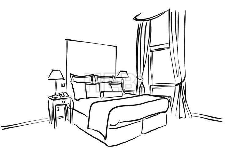 Спальня силуэт