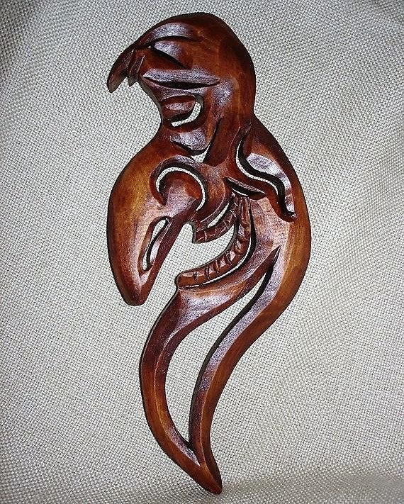 Резные маски из дерева на стену