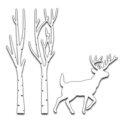 Трафарет оленя для вырезания
