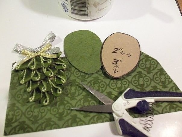 Новогодняя шишка своими руками из бумаги