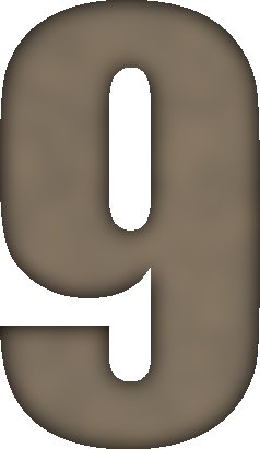 Красивая цифра 9