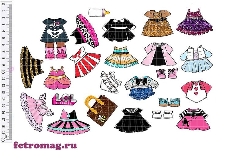 Кукла из бумаги с одеждой