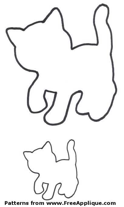 Трафарет кошки для вырезания