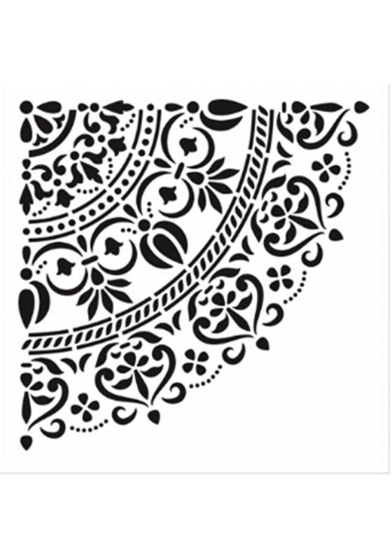 Трафареты для декора круглые