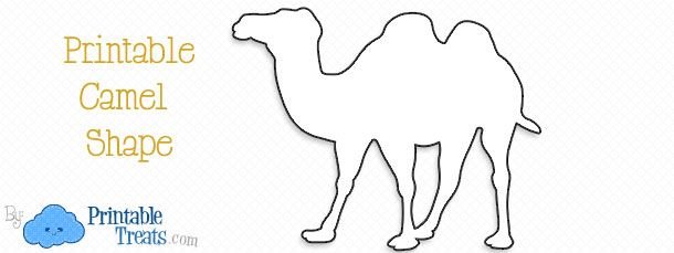 Трафарет верблюда