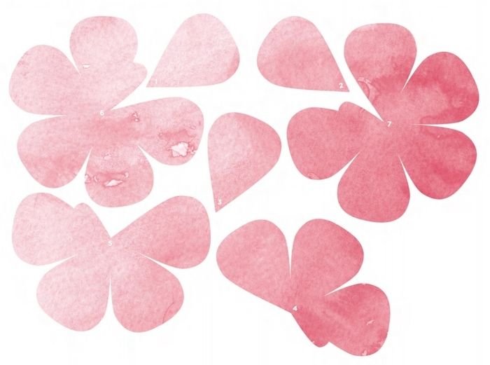 Лепестки для объемных цветов