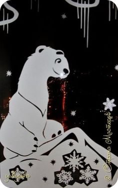 Новогоднее украшение окон Умка