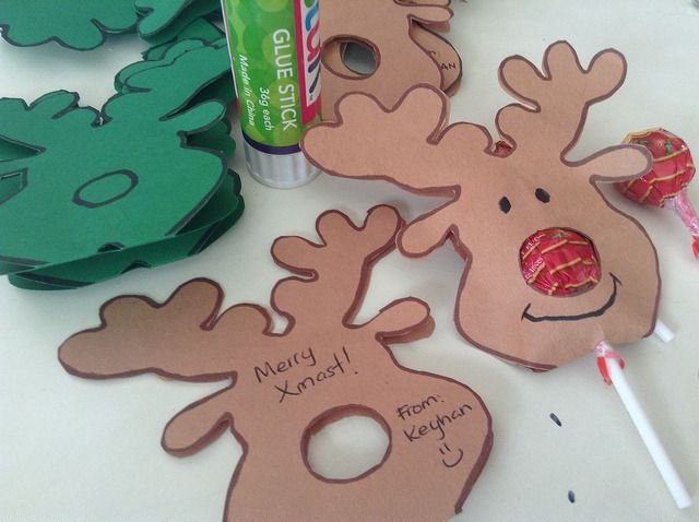 Поделка олень с Чупа чупсом