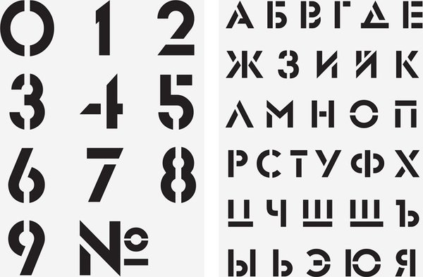 Шрифты цифр