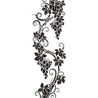 Трафарет Виноградная лоза